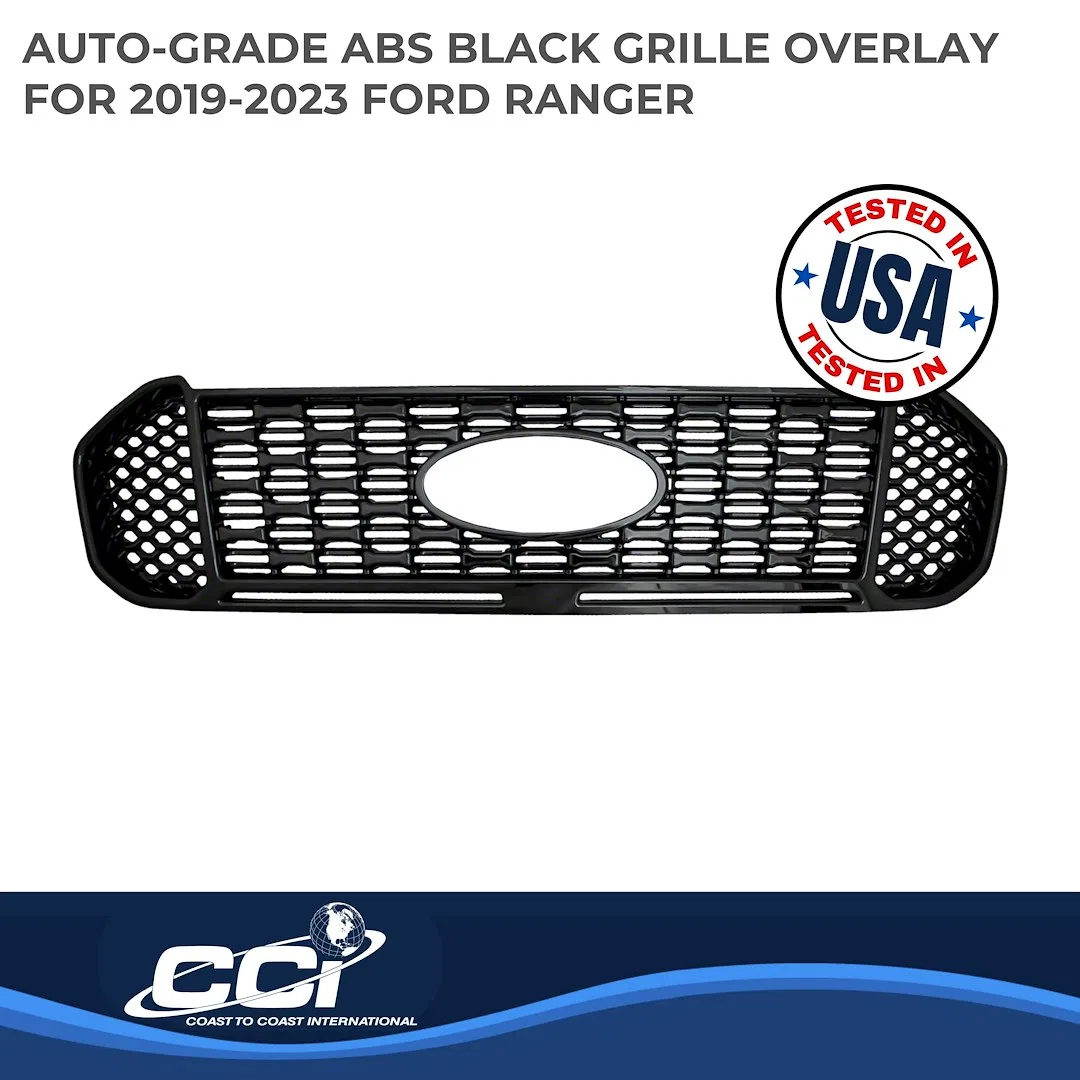 IWCGI169BLK – COAST2COAST Grille Insert, Grill Overlay Mesh OEM Look Painted Gloss Black ABS Plastic - view 3